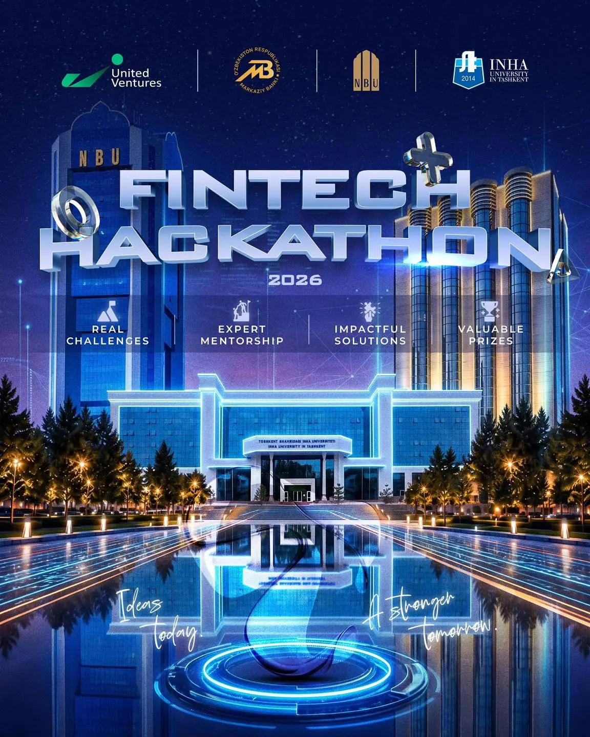 🇺🇿 FinTech Hackathon 2026 с призовым фондом 50 млн сумов в Inha University в Ташкенте