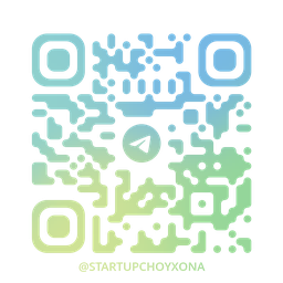 QR-код Telegram-канала Startup Choyxona